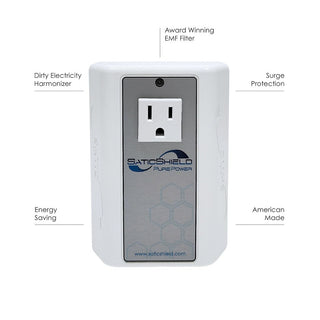 EMF - Satic Pure Power Plug-In EMF Filter - Electronic Accessory - Health Beyond Hype