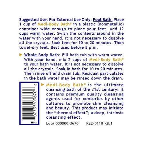 Medi-Body Bath - Whole Body Cleansing Bath Formula