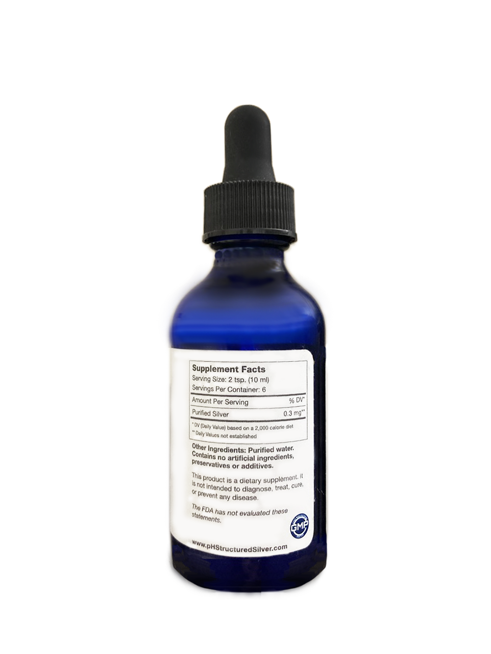 pH Silver Dropper Bottle (2oz) - Immune Support