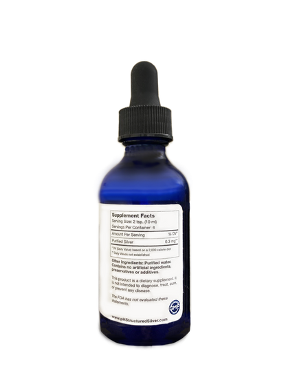 pH Silver Dropper Bottle (2oz) - Immune Support